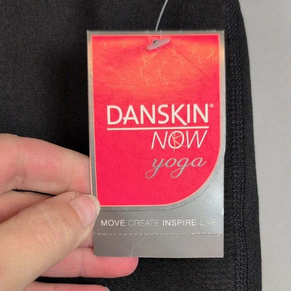 Danskin Purple and Black Leggings with Flared Design - Picture 5 of 8